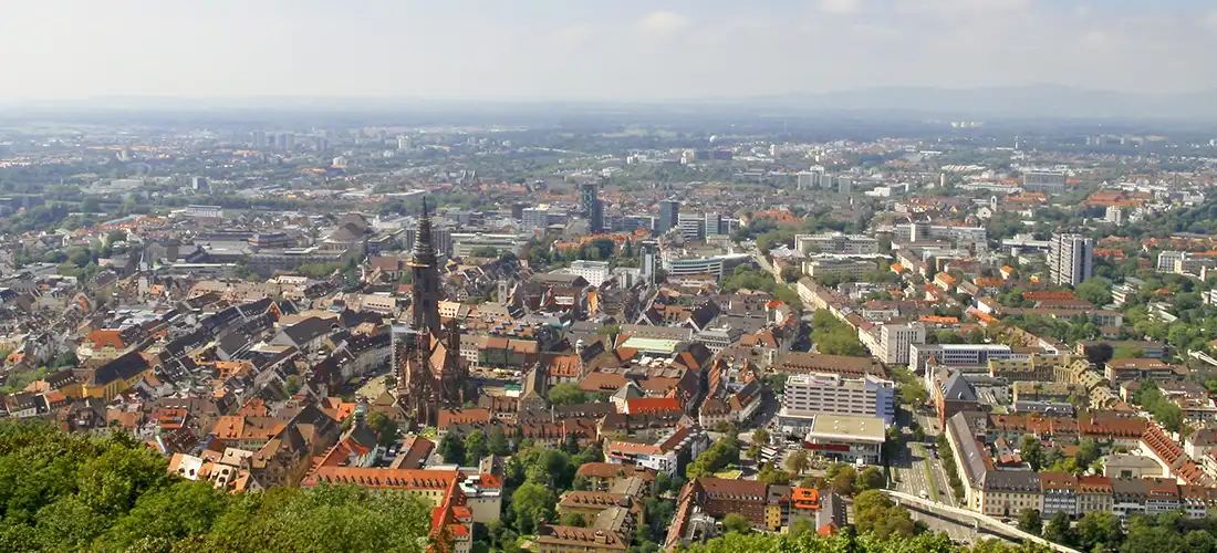 Panoramafoto von Freiburg